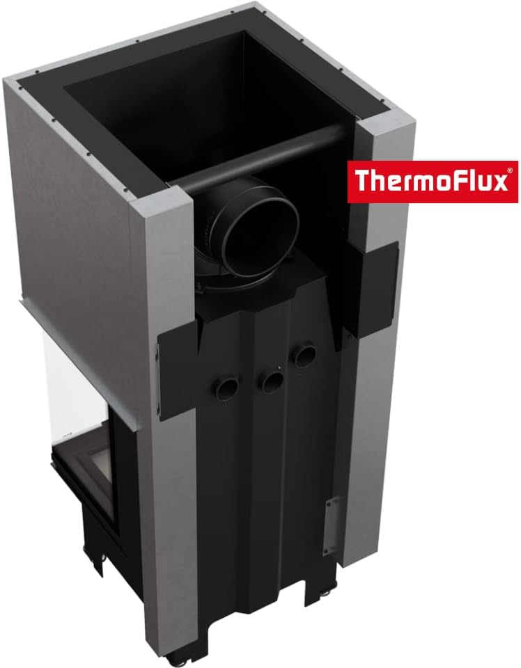 ThermoFlux Kamineinsatz TFA9-HLRF 60/40 | 3-seitig, Guillotine | 9 kW