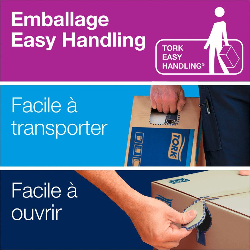 Essuie-mains enchevêtré Tork H2 - Carton de 5000