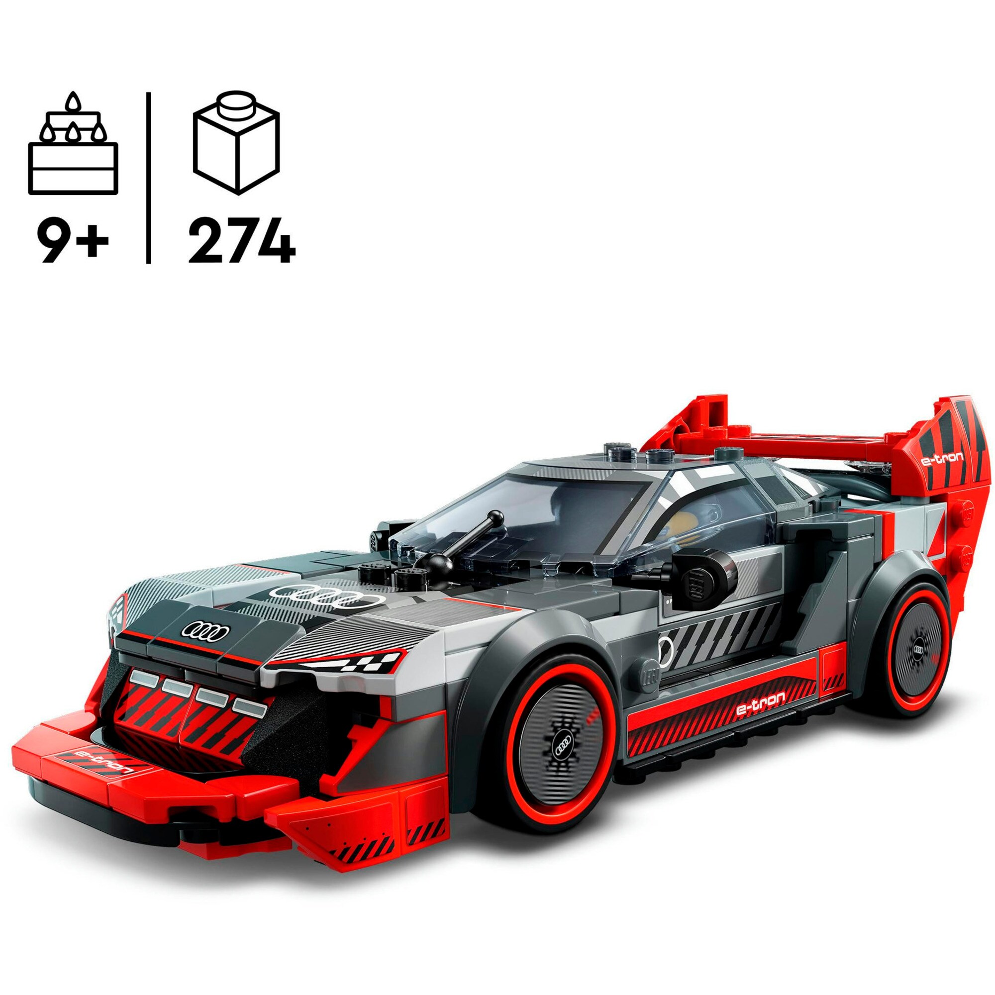 LEGO Konstruktionsspielzeug Speed Champions Audi S1 e-tron quattro Rennwagen