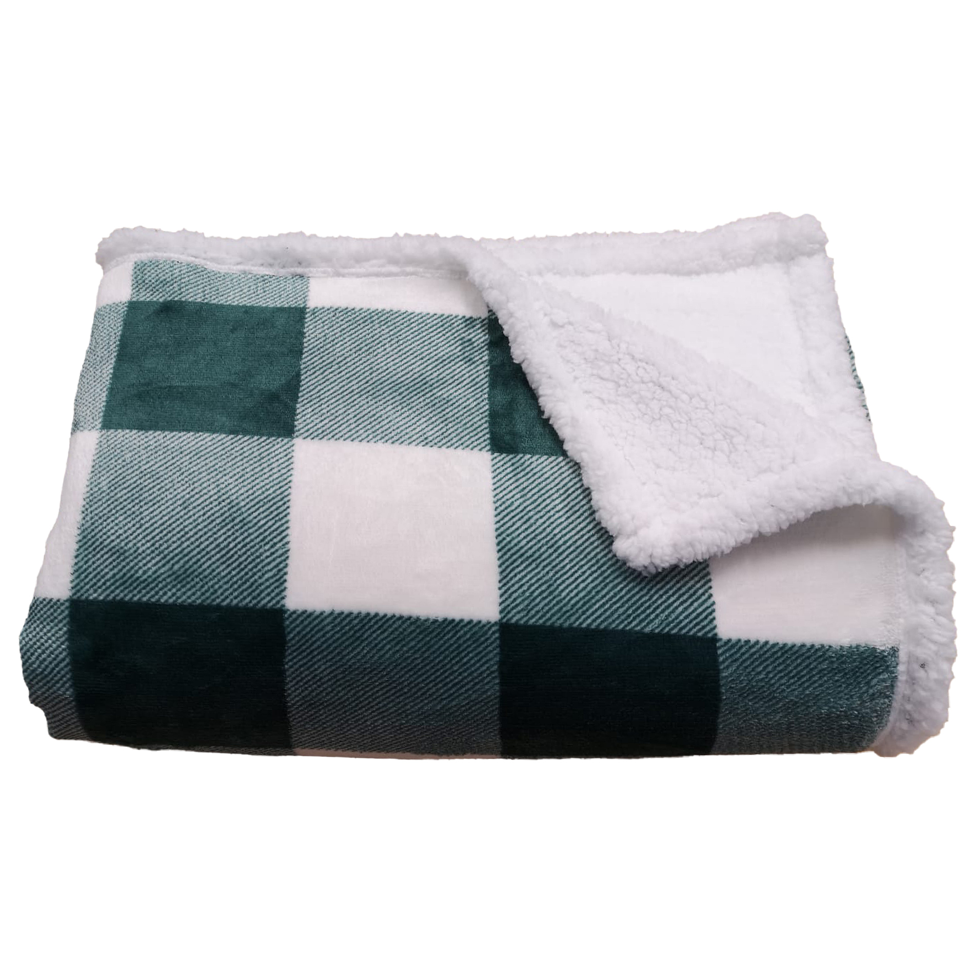 Kuscheldecke - tanne- Lammfelloptik - 140x200 cm