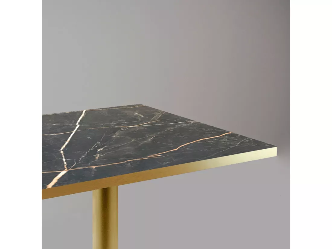 Mange-debout 60 x 60 cm Rome bistrot marbre feu