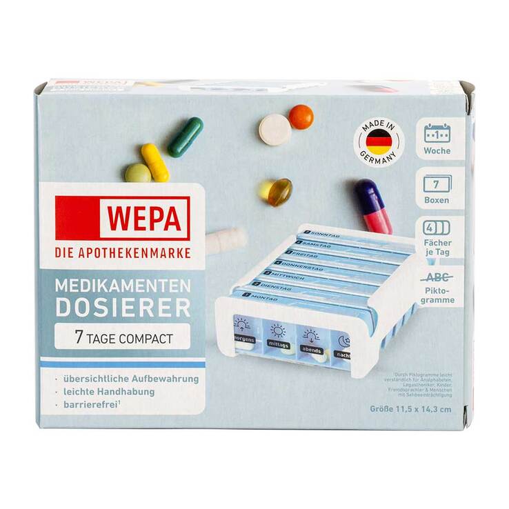 Wepa 7 Tage Compact Wochenmagazin weiß / blau, 1 St