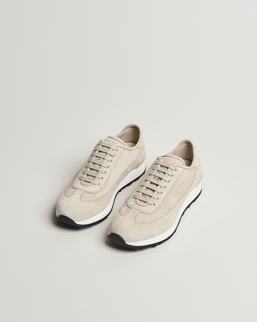 John Lobb Foundry Luxury Running Sneakers Sand