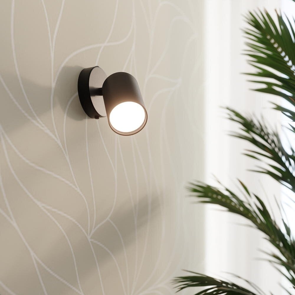 famlights | Len wandlamp in zwart GU10