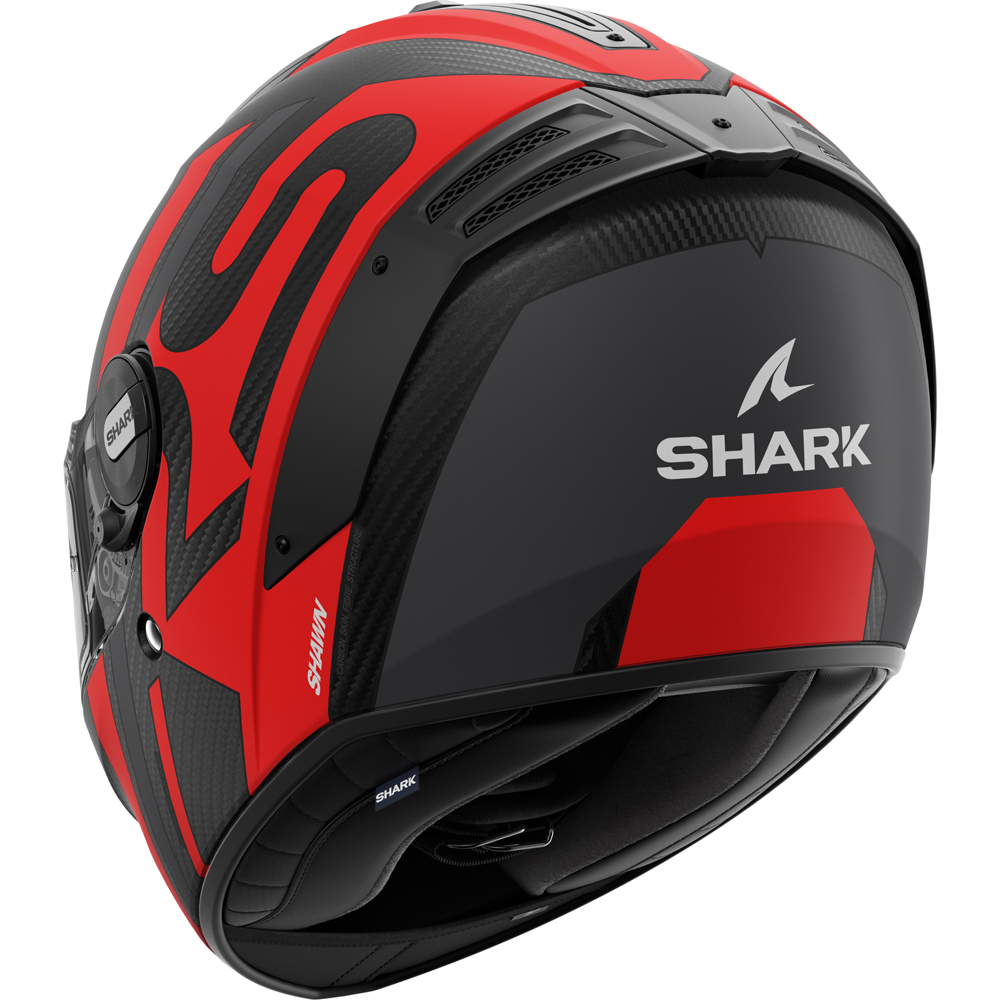 Shark - Casque Spartan RS Carbon Shawn Noir Mat / Rouge