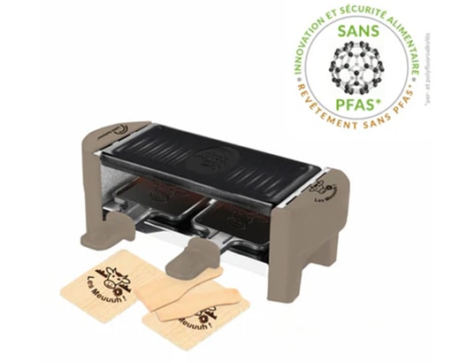 LITTLE BALANCE - Raclette Multifonction Raclette 2 personnes muscade