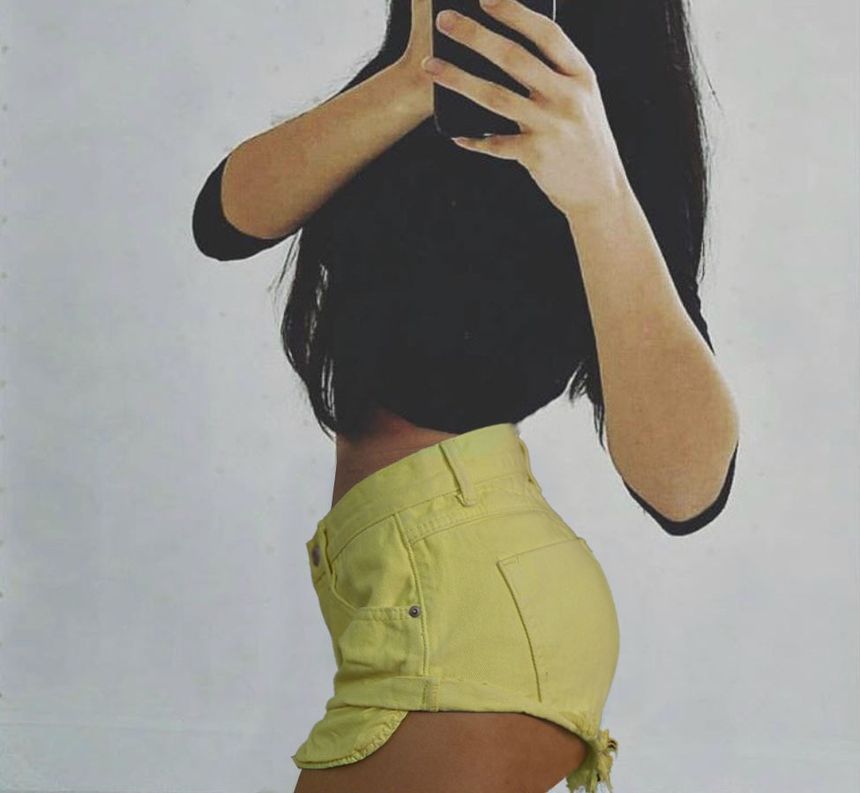 blossomgal - Lage denim hotpants