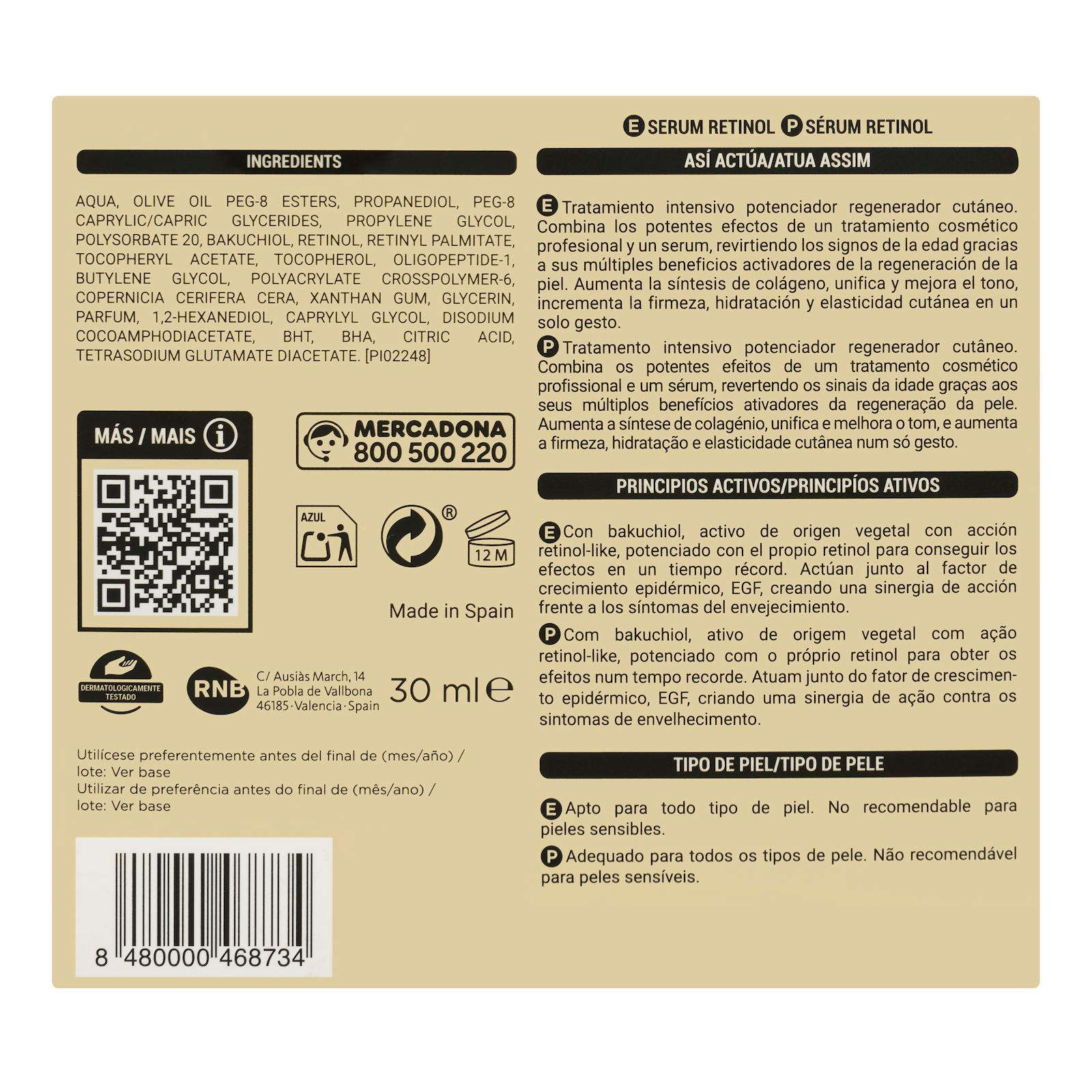 Sérum visage Retinol Regen Skin Deliplus