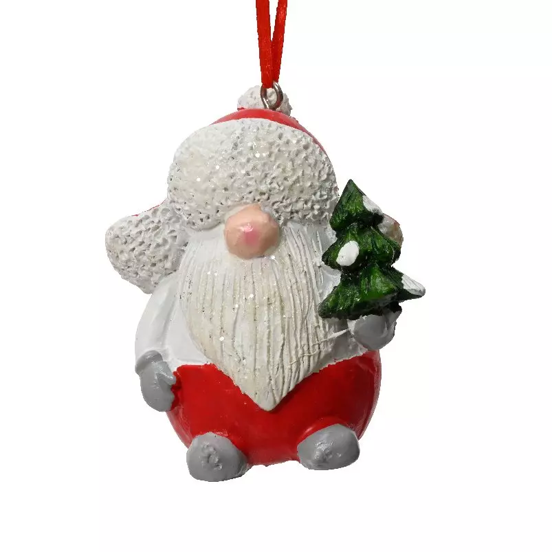 Lutin de Noël à suspendre (H8 cm) Jack Rouge