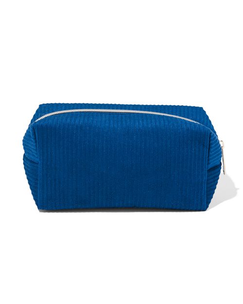 trousse côtelée bleue