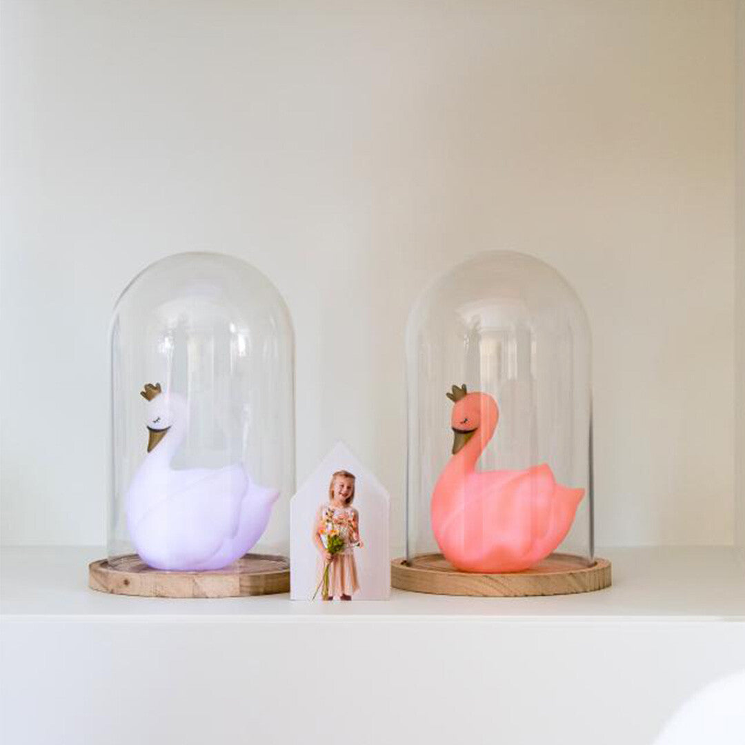 Atelier pierre led nachtlampje dame blanche zwaan - wit