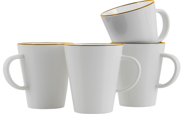 Gimex Linea Line Henkelbecher 350 ml 4 Stück