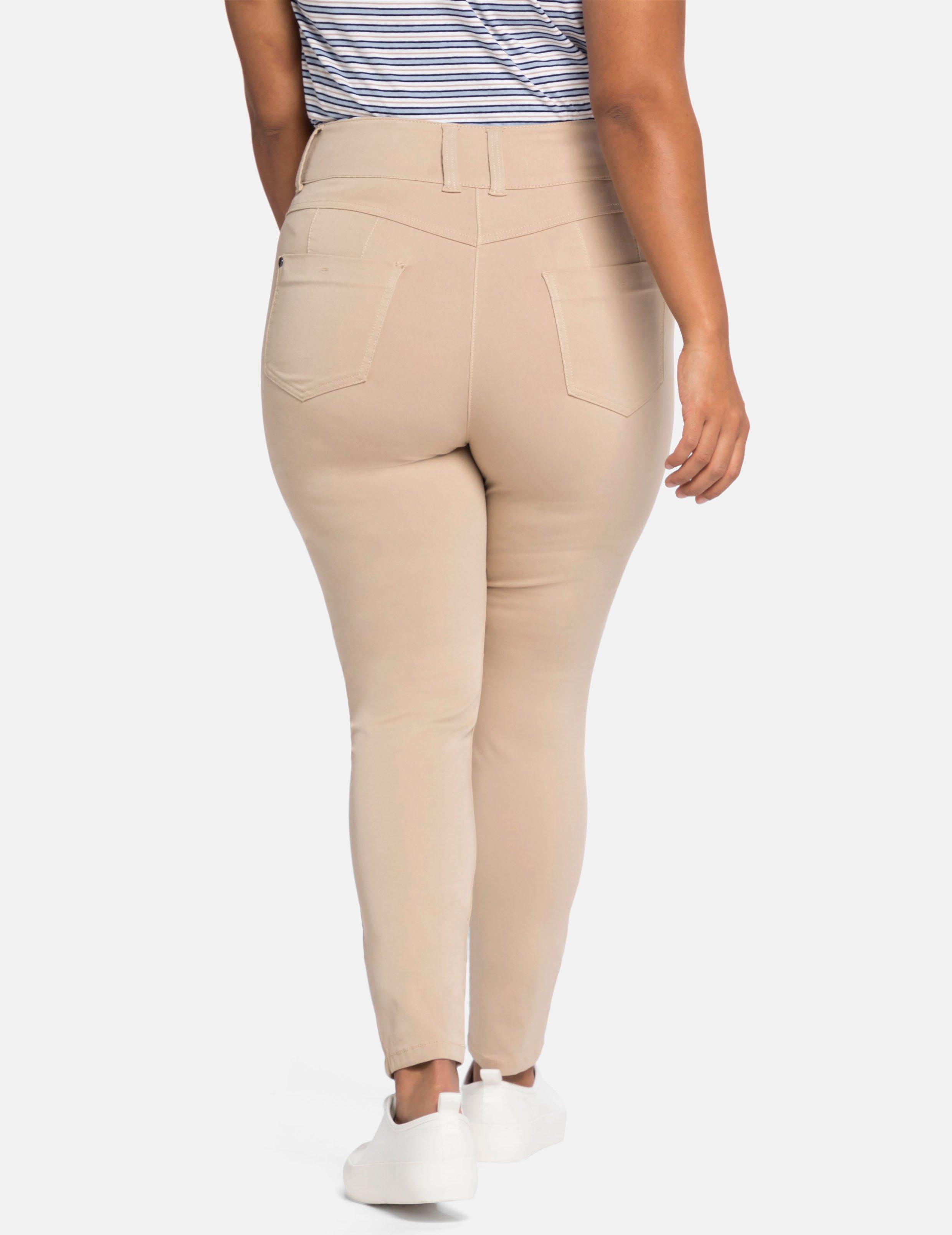 Skinny Hose mit High-Waist-Bund, superelastisch