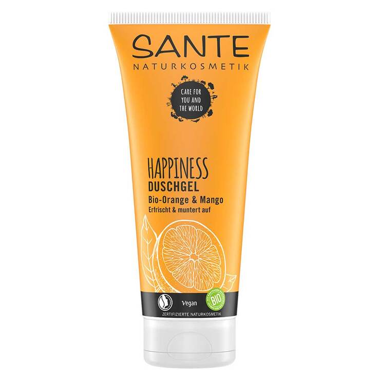 Sante Happiness Duschgel Bio-Orange & Mango, 200 ml