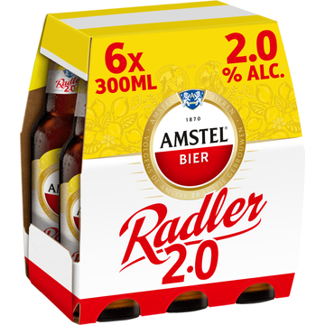 Amstel Radler Citroen Bier Fles 6 x 300ml