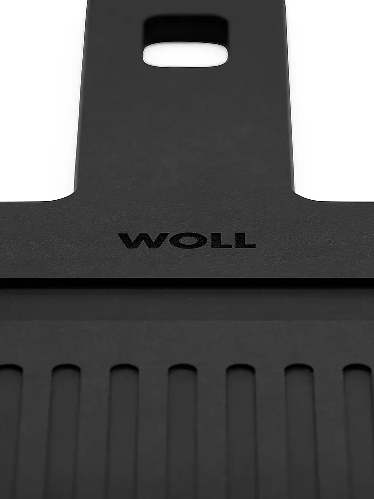 WOLL Schneidebrett CUT and SERVE 49x25cm Schwarz mit Rillen schwarz