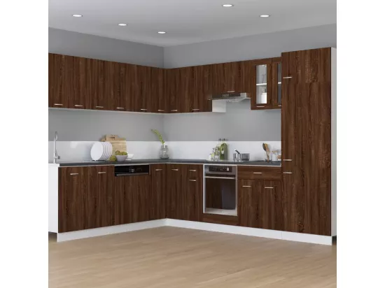 Armoire suspendue Chêne marron 29,5x31x60 cm Bois d'ingénierie