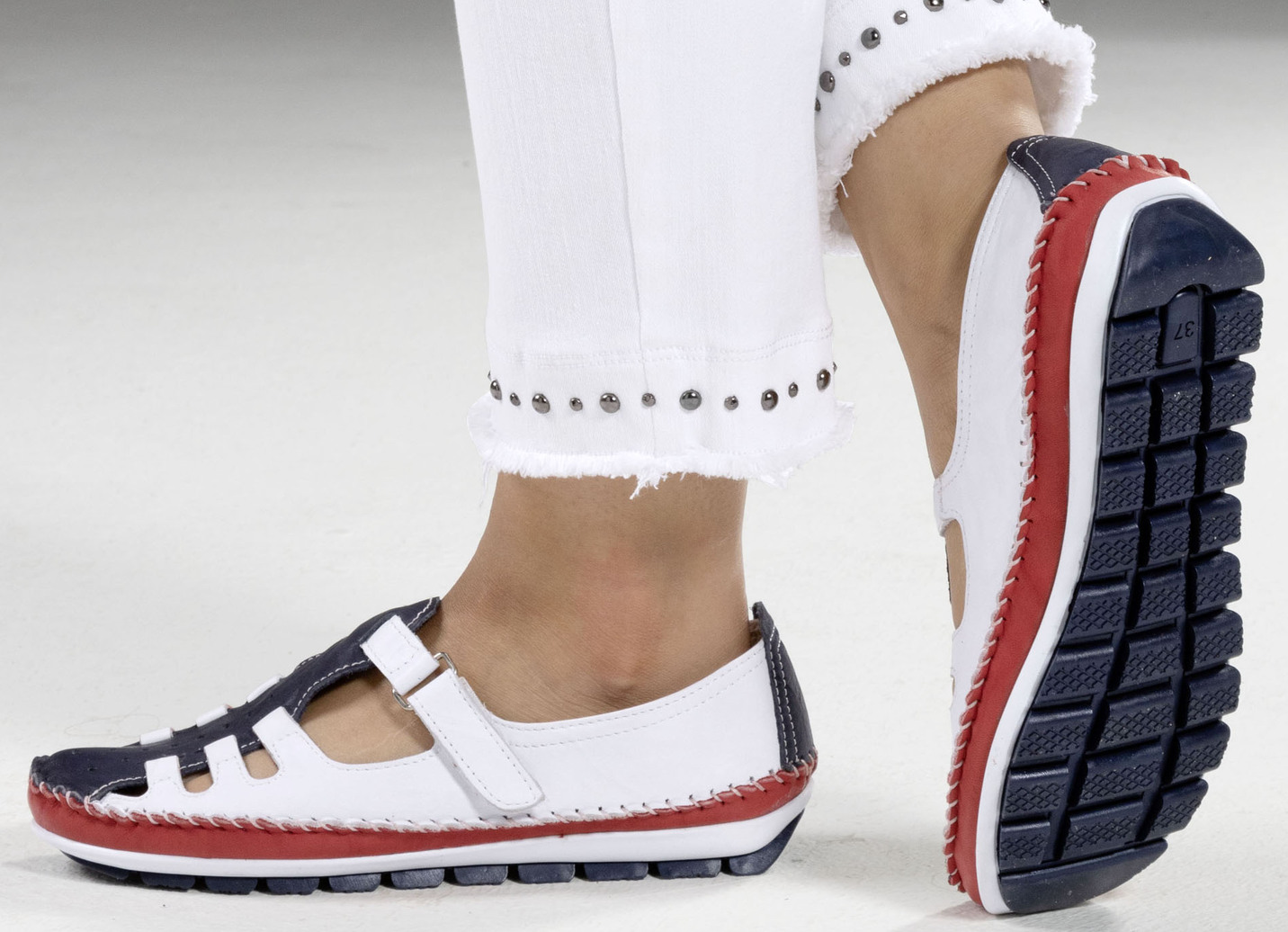 Gemini Mokassin-Slipper in sommerlichem Design