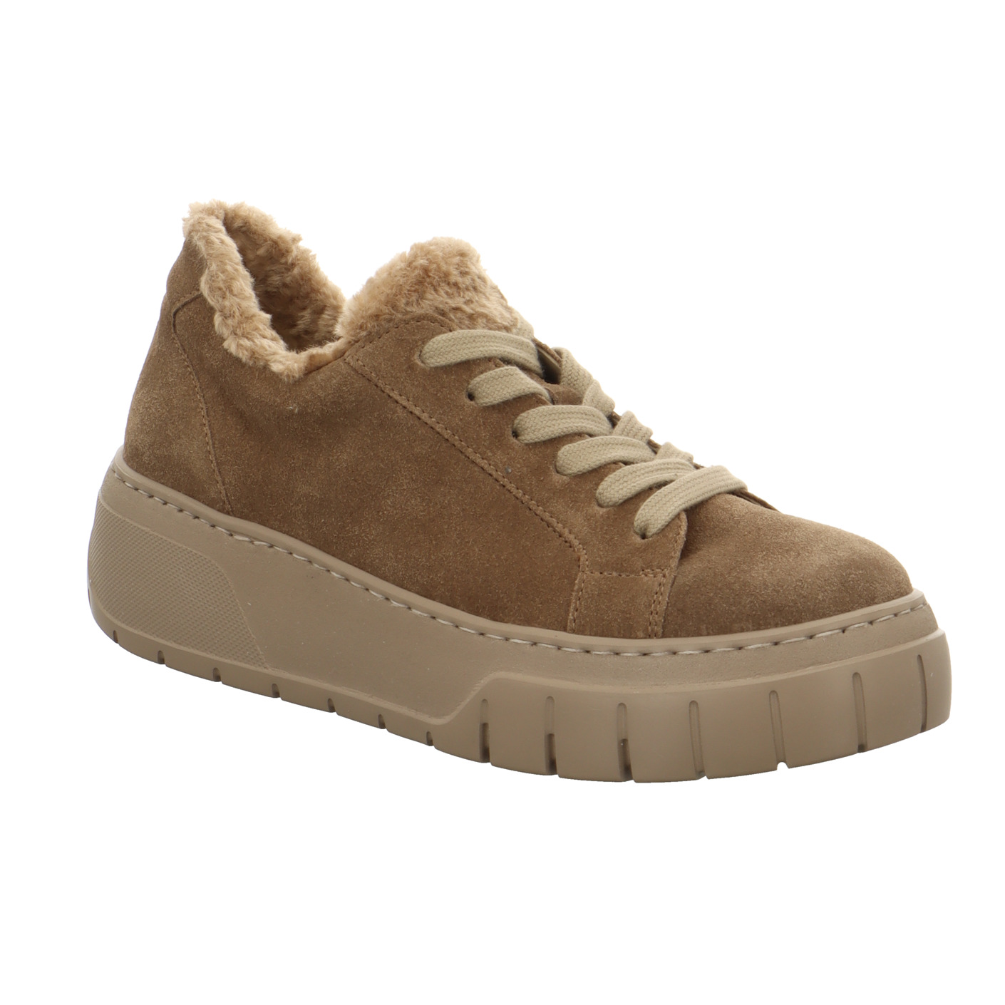 Schnürschuhe beige