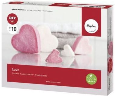 Rayher - 34287000 Kneedzeep - Love - DIY set - 10 zeepjes