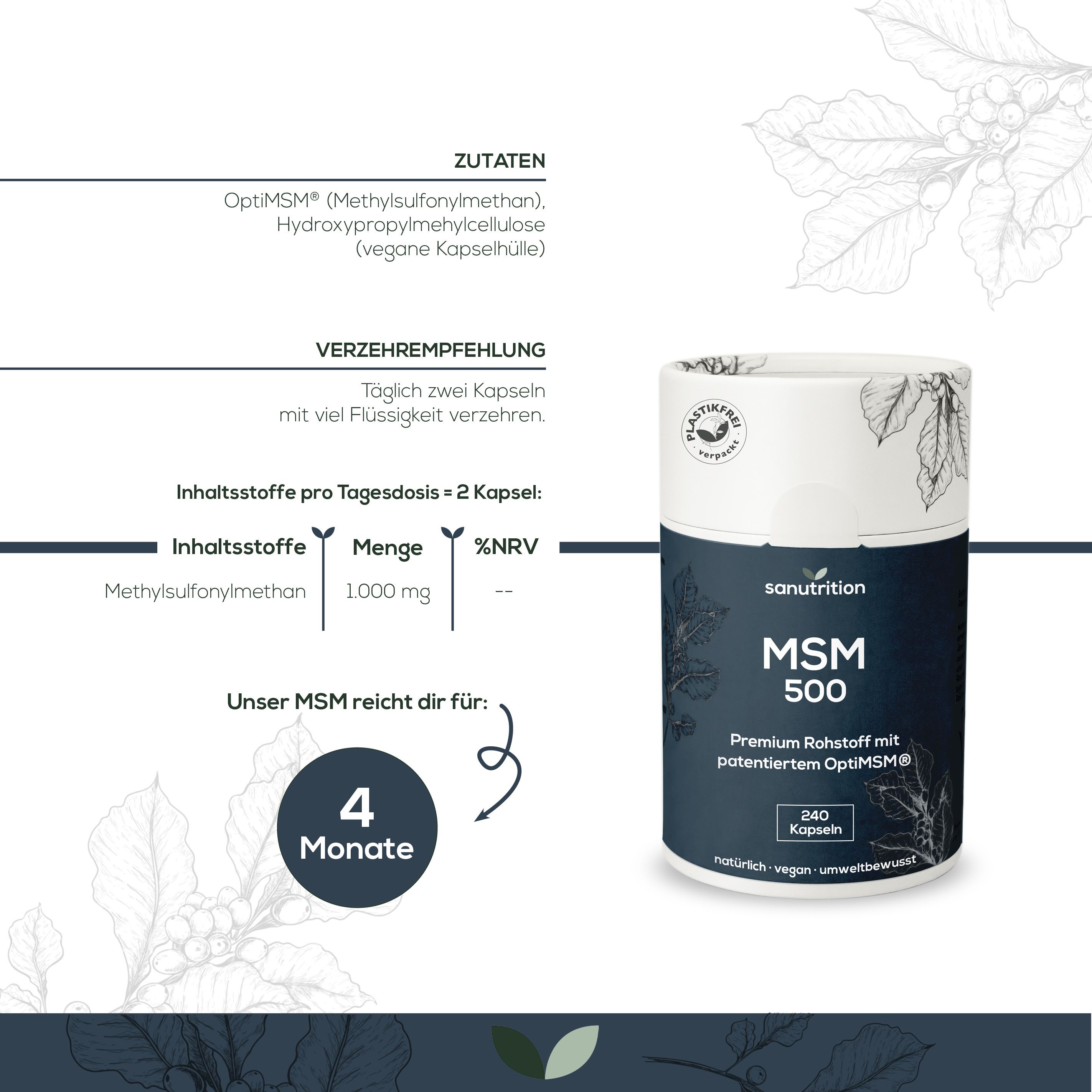 Sanutrition® - MSM 500 mg