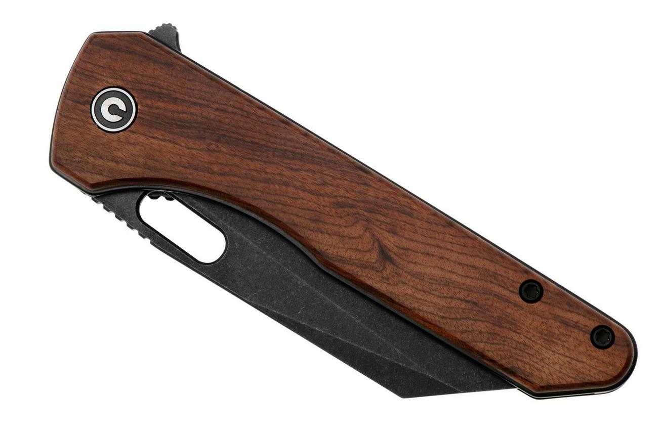 Civivi Nugz C23060-3 Black Stonewashed 14C28N, Guibourtia Wood zakmes