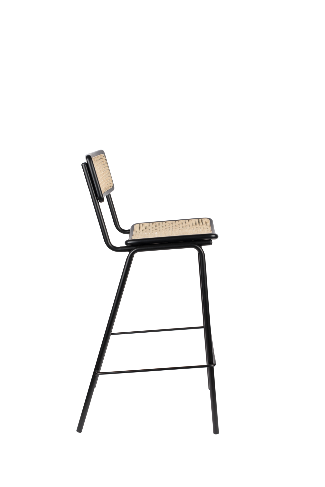 Barkruk Jort (zithoogte 77,50 cm) zwart/Naturel - set van 2