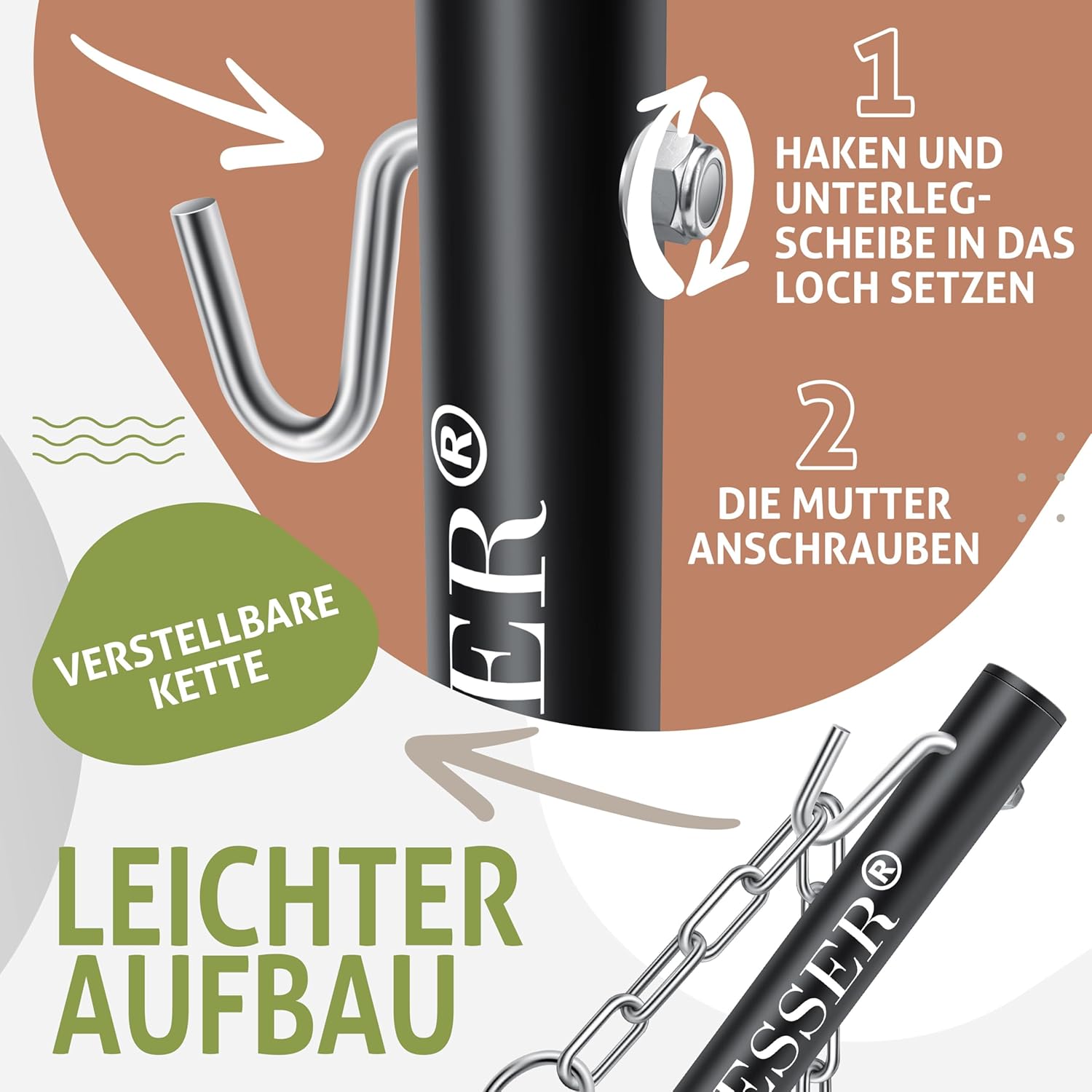 KESSER® Hängematte Hill mit Gestell Kissen Doppelhängematte für 2 Personen-Stabiler Rahmen 200kg Belastbarkeit Indoor & Outdoor XXL Hängesessel Doppel Mehrpersonen Garten Balkon Terrasse, Anthrazit