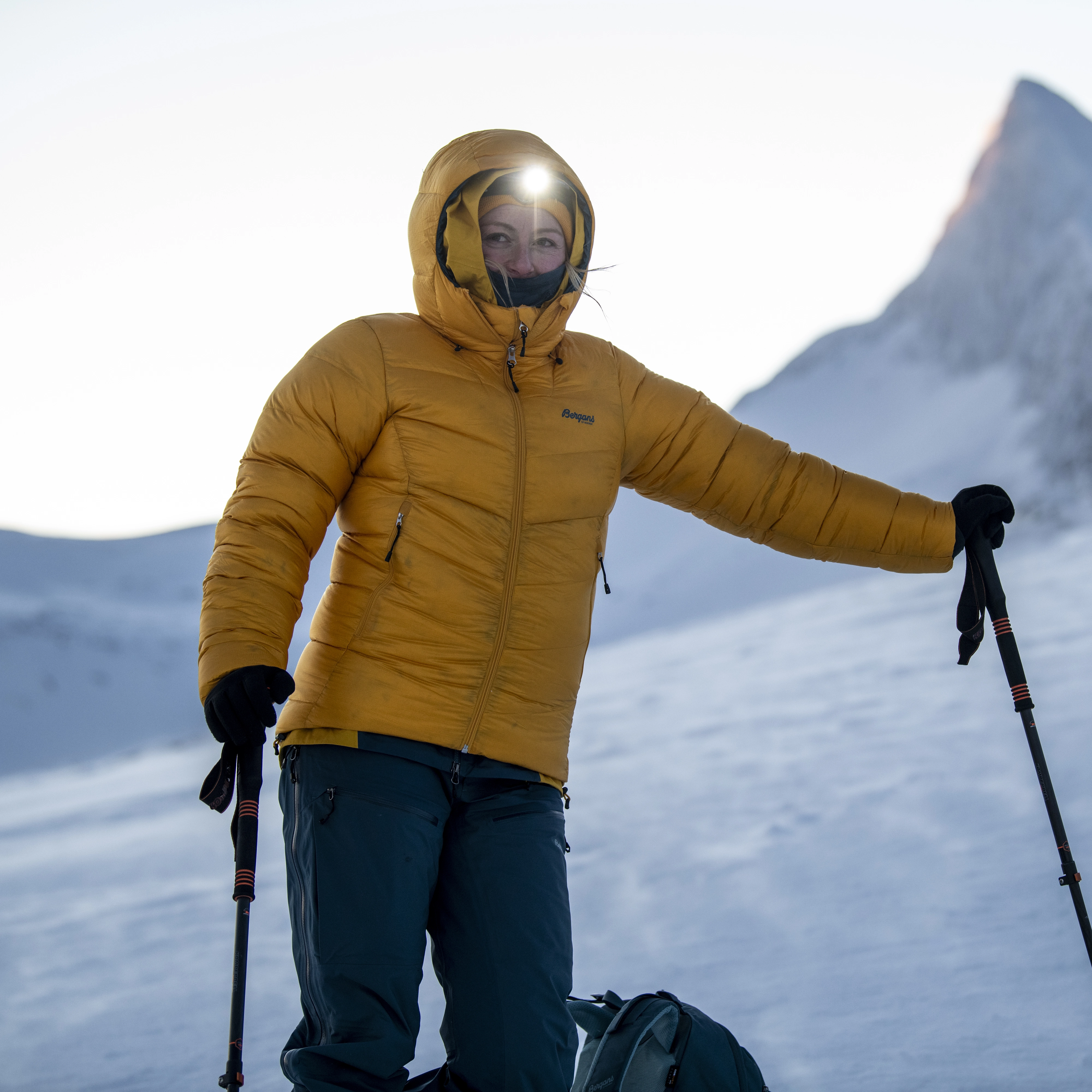 Senja Down W Jacket Light Golden Yellow