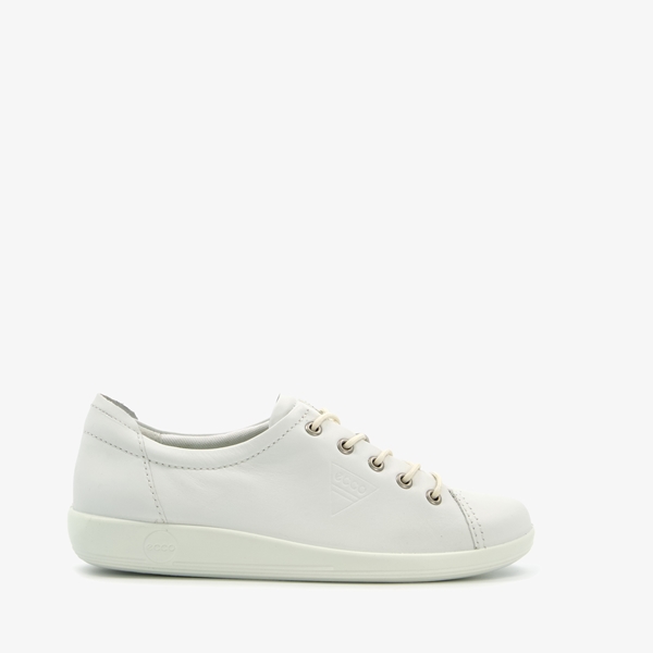 Ecco Soft 2.0 leren dames sneakers wit