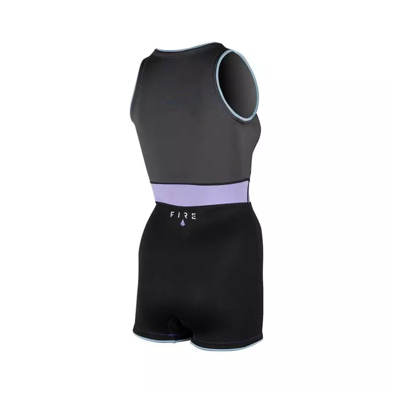 Combinaison femme short jane PROLIMIT Fire Sleeveless Frontzip 2/2 Q-lining FL Lavender/Black