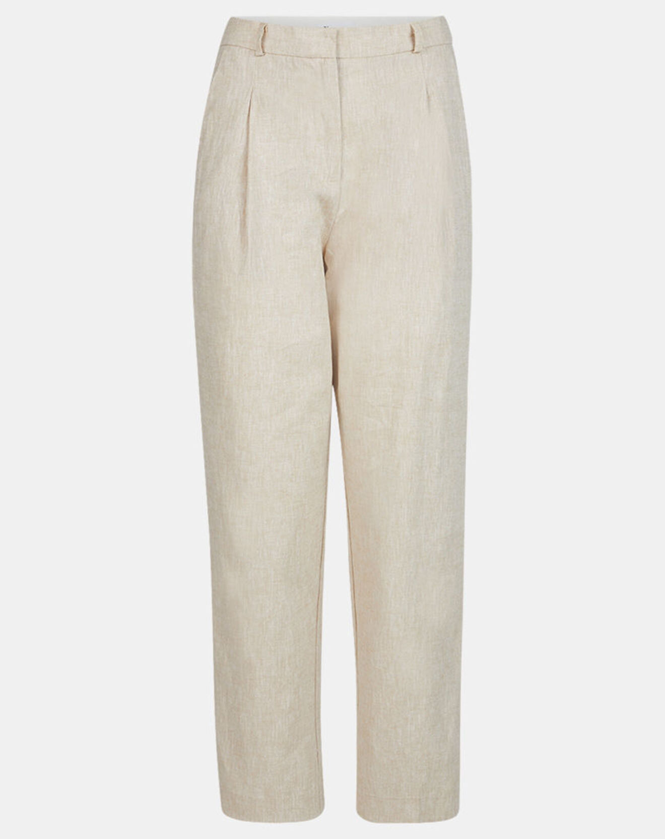 Yerse Pantalon en Lin mélangé Aurélie beige