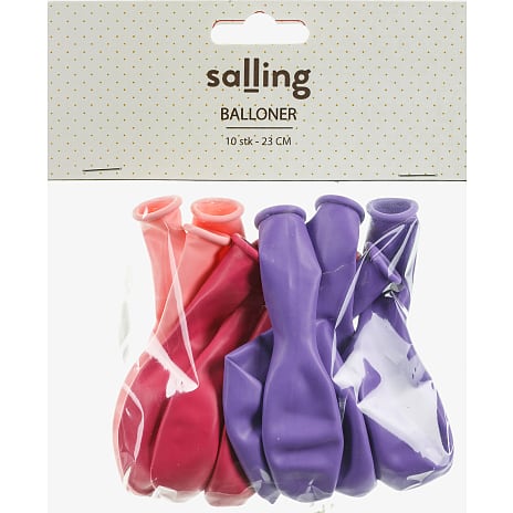 Ballonmix 23 cm 10-pak - Rosa