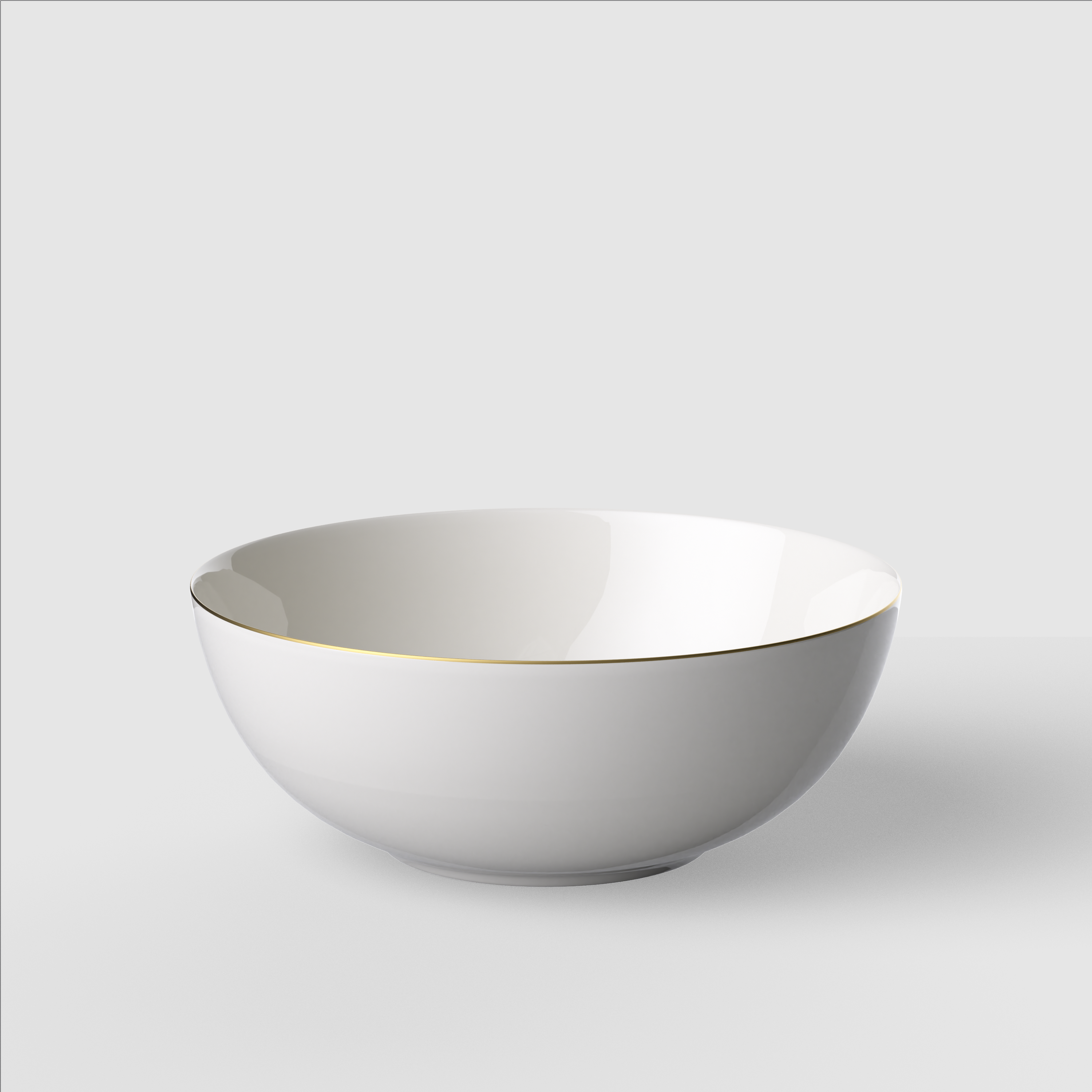 Anmut Salad serving bowl White, 50.8 oz, Premium Bone Porcelain