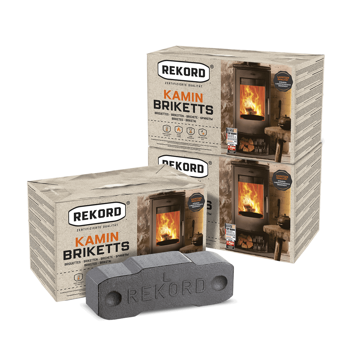 Record bruinkoolbriketten 10kg x 3 pakken 30kg