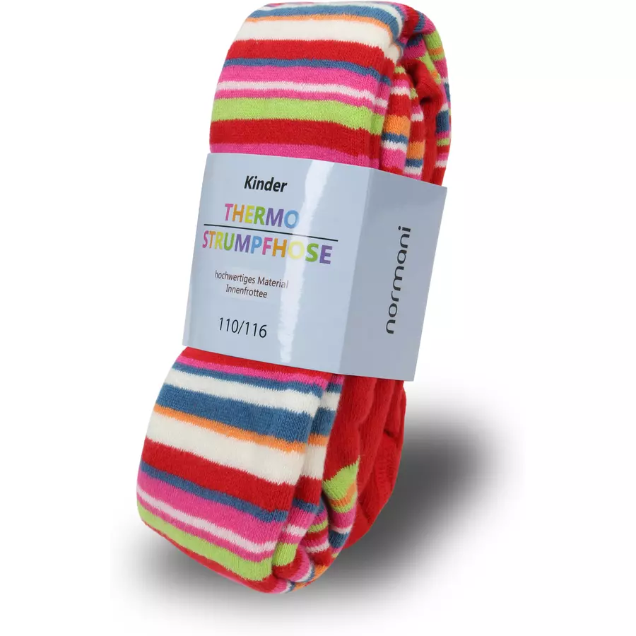 normani Kinder-Ringel-Thermostrumpfhose Rot