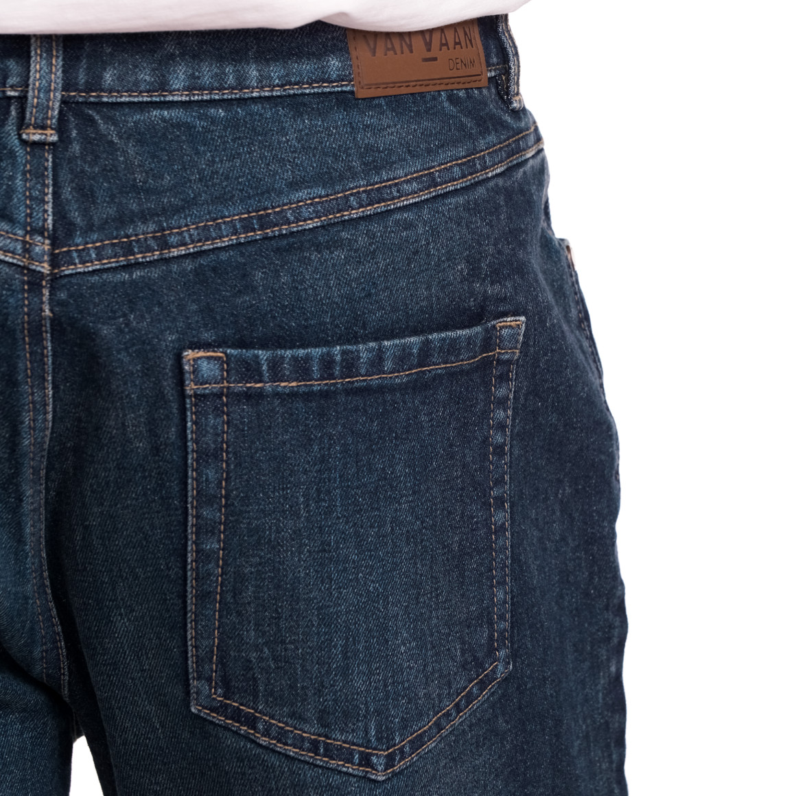 VanVaan Herren Jeans-Shorts in Denim-Optik dunkelblau