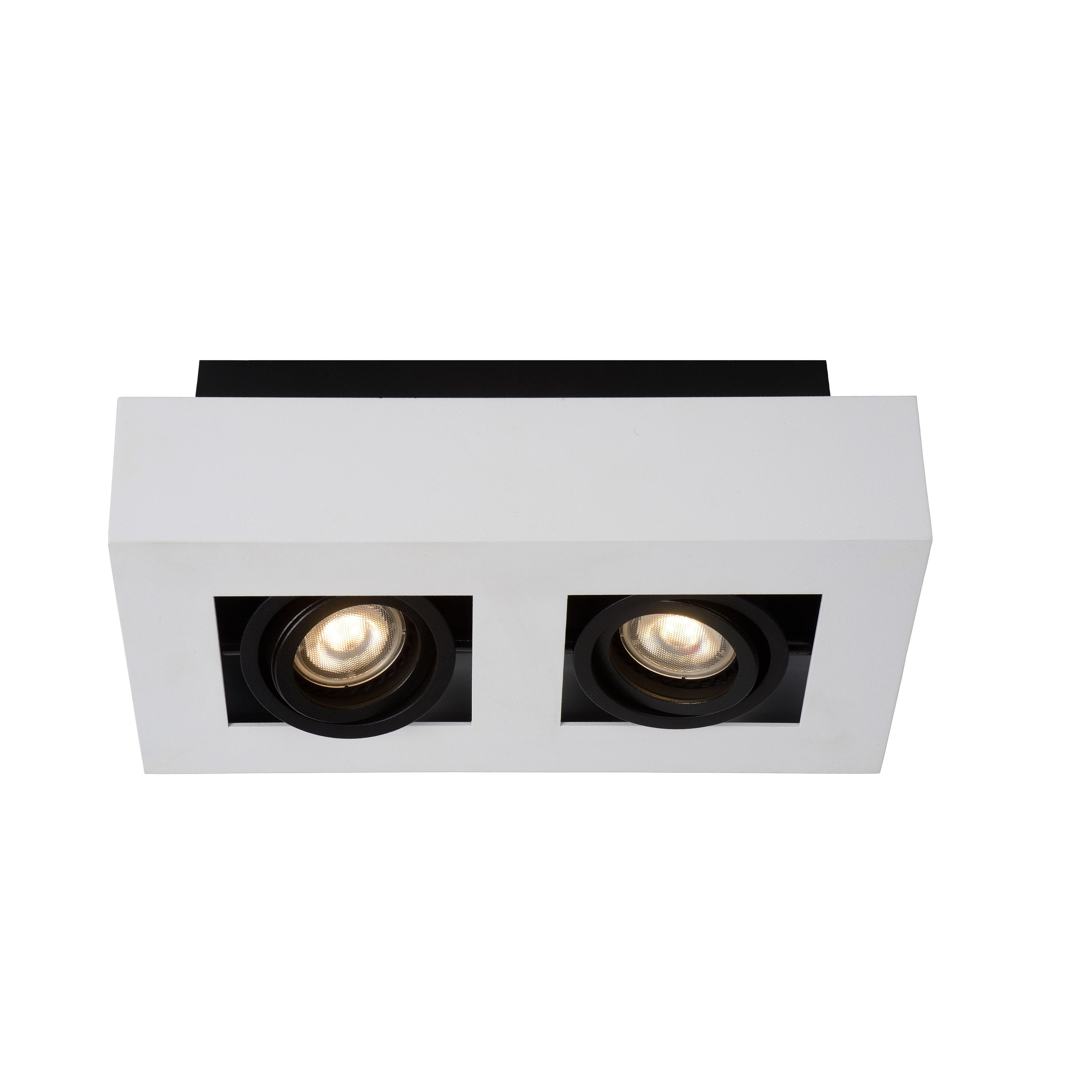 Lucide XIRAX Plafondspot - Wit - 2 x GU10
