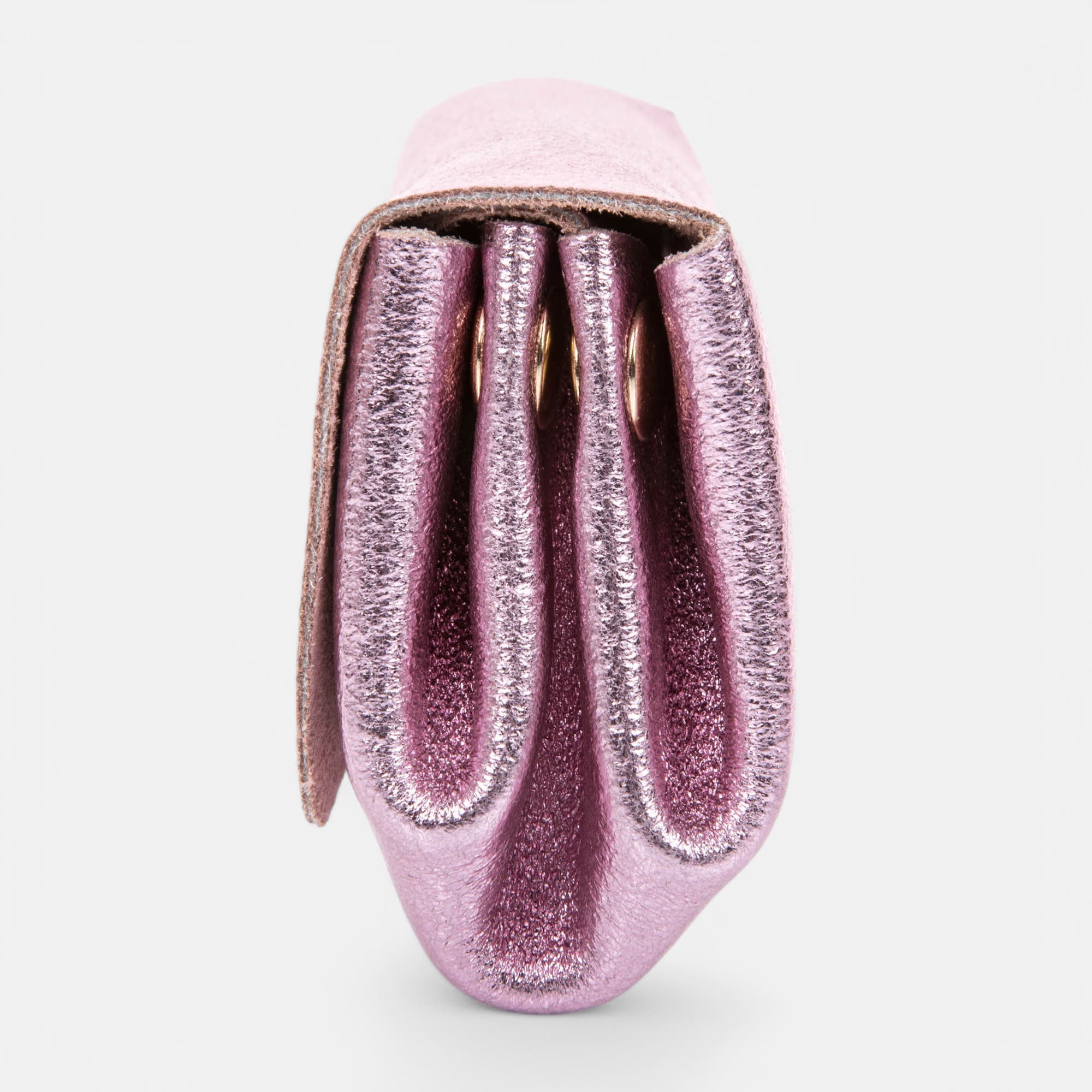 Petite maroquinerie en cuir rose