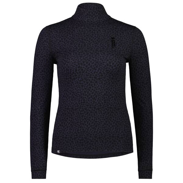 T-shirt thermique MONS ROYALE W CASCADE FLEX 200 MOCK NECK LS ARCTIC LEOPARD