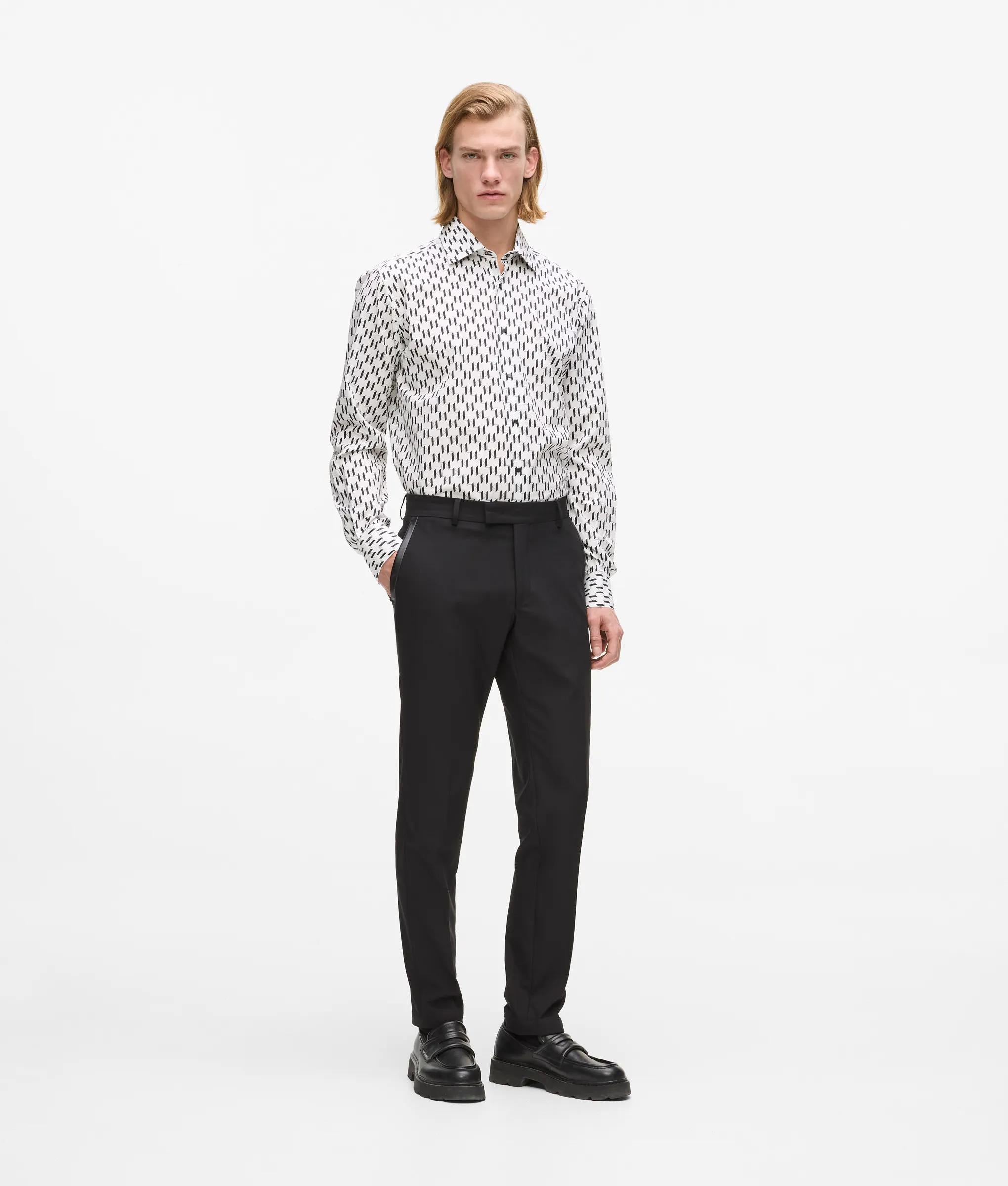Shirt met Monogram over de hele stof