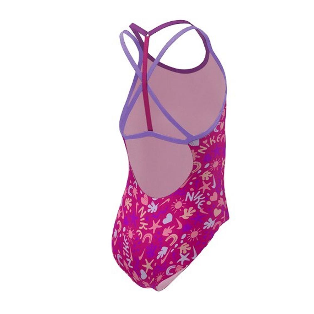 Nike Maillot de bain 1 piece Rose/Rouge Fille Nike T-crossback