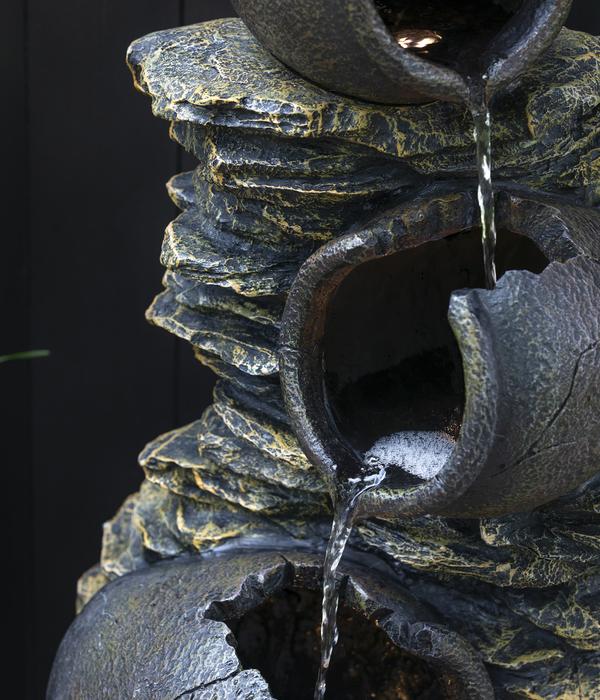 Dehner Polyresin-Gartenbrunnen Krüge,
