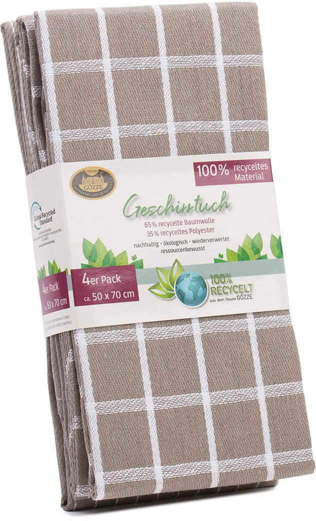 Gözze Geschirrtuch »Geschirrtücher, Des. 60056« aus 100% recycelten Materialien