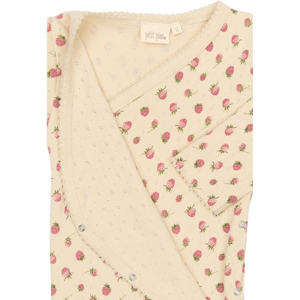 Køb Petit Piao Fog Strawberry AOP PPDea L_S Body Fold NB