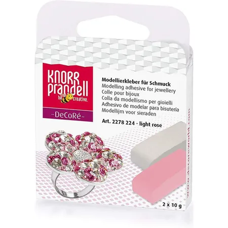 Knorr Prandell Modellierkleber für Schmuck Klar und Rosa
