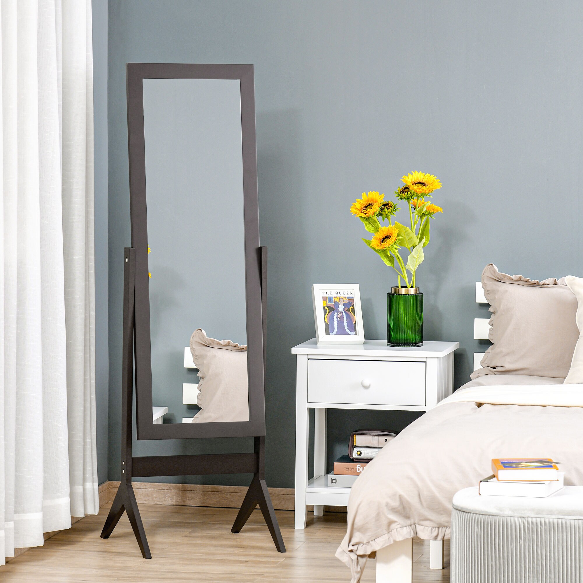 HOMCOM Standspiegel 47 x 46 x 148 cm (BxTxH)