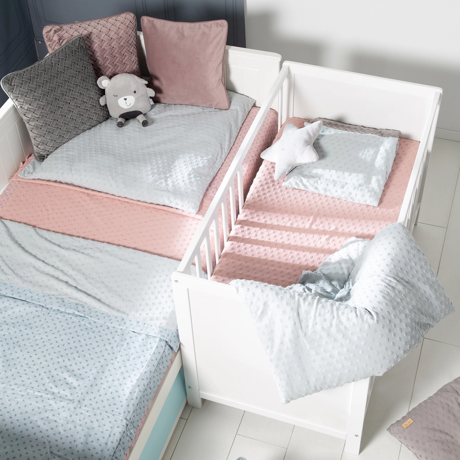 roba Beistellbett weiß 60 x 120 cm mit Matratze