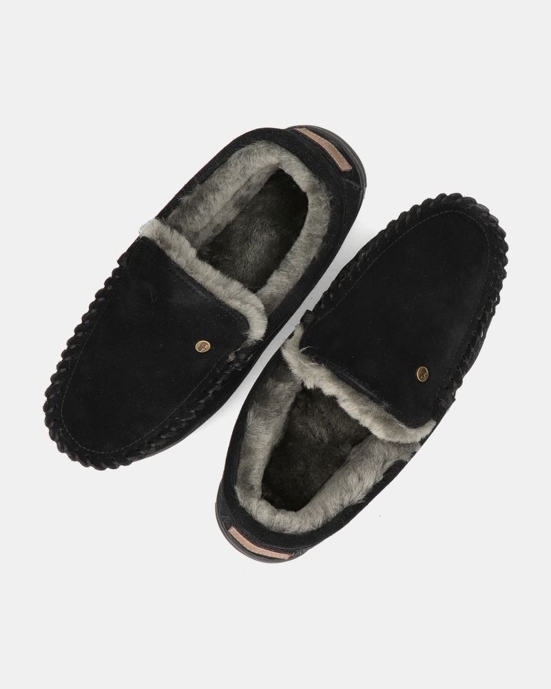 Warmbat Australia Grizzly Pantoffels  - zwart