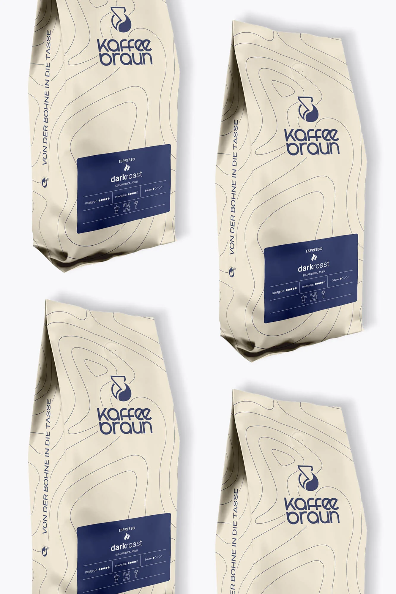 Kaffee Braun Espresso Dark Roast Vorteilspaket 4kg